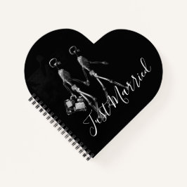 たった今結婚しましたX線スケルトンハネムーンカップル ノートブック