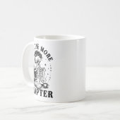 たった1章だけもう1章 骨の本の読み物 ユーモア コーヒーマグカップ (正面左)