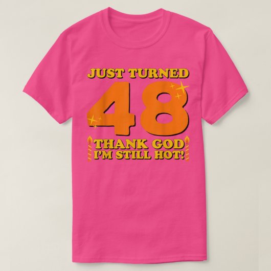 たった48神感謝してい私はまだ熱い48番目の誕生田 Tシャツ (デザイン正面)