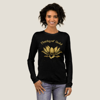たっぷりの金ゴールドロータス トライブレンドTシャツ