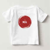たつまき子猫: ぴったりなお弁当箱の友達 ベビーTシャツ (裏面)
