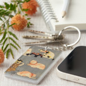 たとえ尽の内の（の中の）、国芳の日本のな猫(2)、Kuniyoshi、Ukiyo-e キーホルダー (正面右)