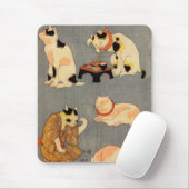 たとえ尽の内(中)、国芳 日本の猫(2)、国芳、浮世絵 マウスパッド (マウス)