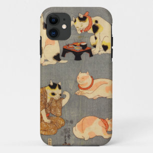 たとえ尽の内(中)、国芳 日本の猫(2)、国芳、浮世絵 iPhone 11 ケース