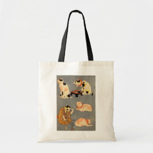 たとえ尽の内（中）, 国芳 Japanese Cats(2), Kuniyoshi, Ukiyo-e トートバッグ