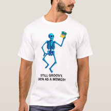 たとえ記憶の中でもグルーヴィーなまま - ネオン骸骨Tシャツ