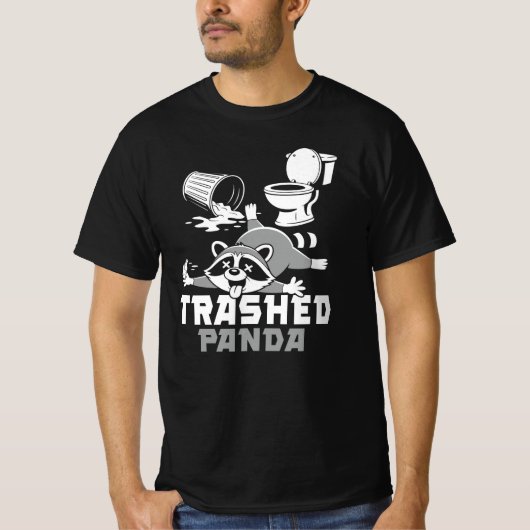 たぬきのイタズラなユーモアあふれるデザイン Tシャツ (正面)