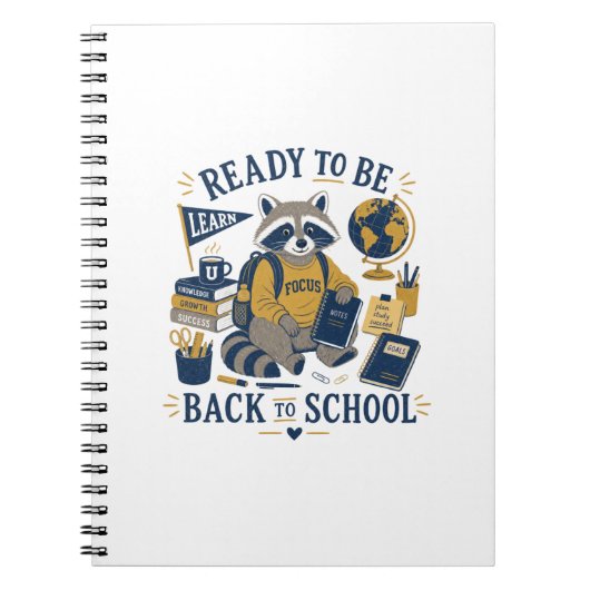 たぬきの大学で学ぼう Back To School ノートブック (正面)