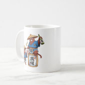 たぬきの酒宴会 コーヒーマグカップ (正面左)