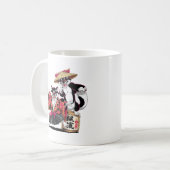 たぬきの酒宴 コーヒーマグカップ (正面左)