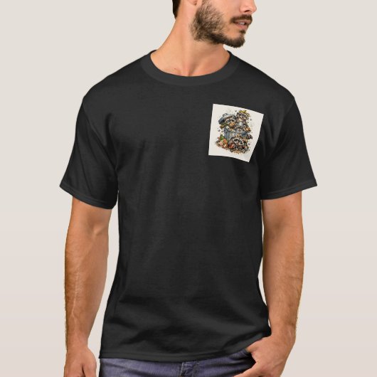 たぬきパーティー Tシャツ (正面)