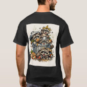 たぬきパーティー Tシャツ (裏面)