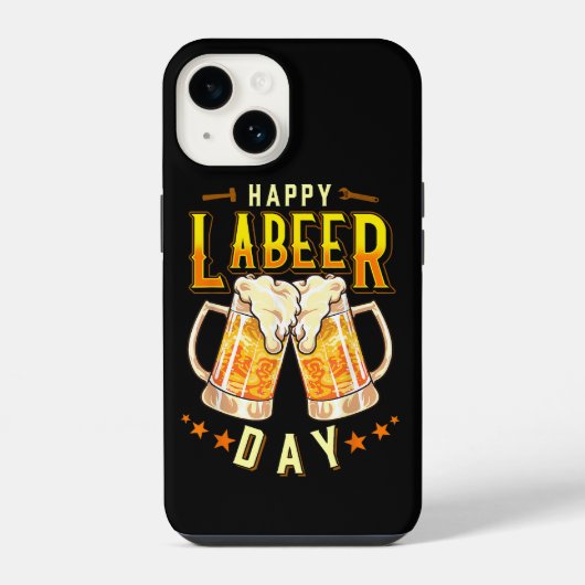たのしいレイビアデイ 楽しい労働者の日 iPhoneケース (裏面)