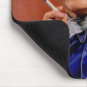 たばこのハンサムなカウボーイ マウスパッド (コーナー)