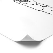 たばこの火傷の被害者 ポスター (角)