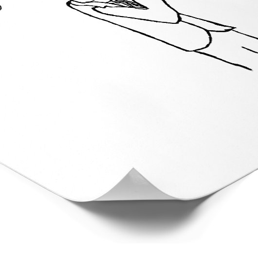 たばこの火傷の被害者 ポスター (角)