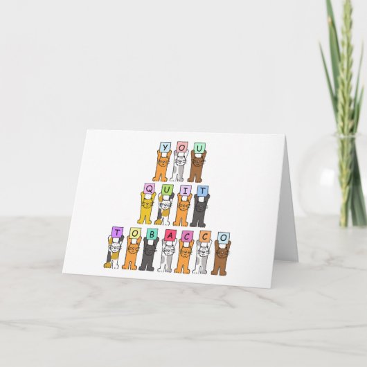 たばこやめおめでとう カード (正面)