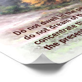 たばこバーンイン秋ブッダ感動的引用文 ポスター (角)