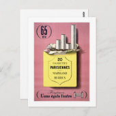 たばこフランスのヴィンテージのポスター復元 ポストカード (正面/裏面)