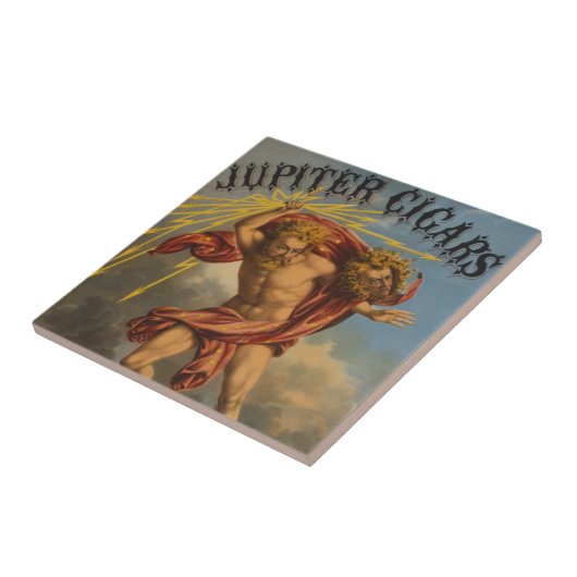 たばこラベル、1868年。 タイル (側面)