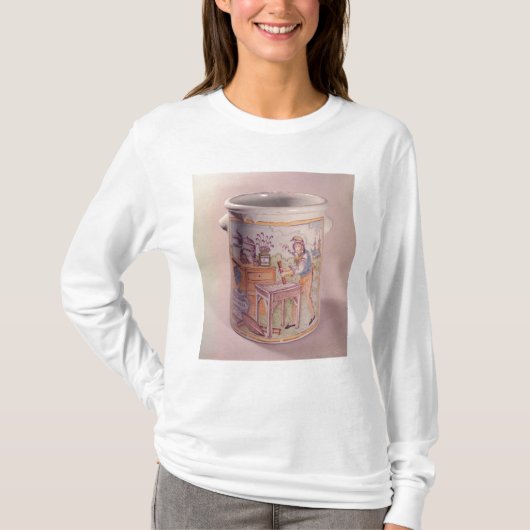 たばこ屋を描写するタバコのポット Tシャツ (正面)