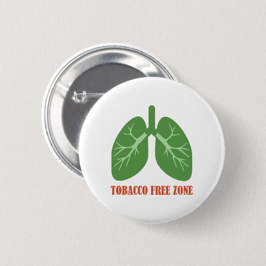 たばこ禁止区域 缶バッジ (正面&裏面)