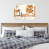 たばこ篩機王室の キャンバスプリント (インサイチュ (寝室))