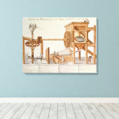 たばこ篩機王室の キャンバスプリント (インサイチュ (ウッドフロア))