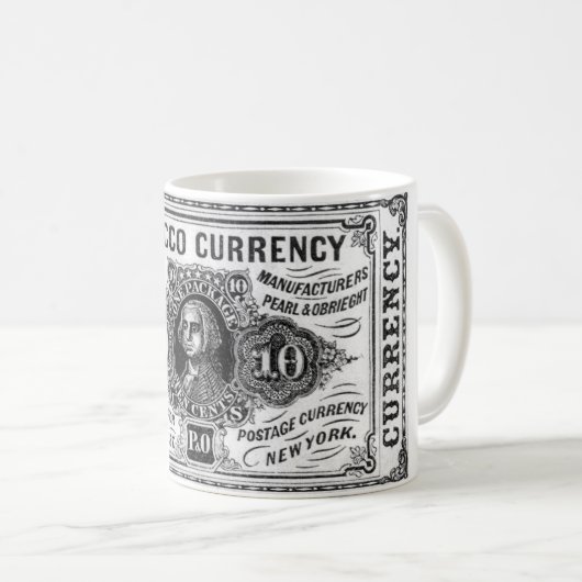 たばこ請求書コーヒーマグ コーヒーマグカップ (正面右)