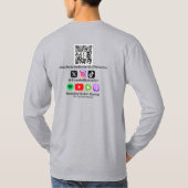 たばこ道路のライバル長い袖 Tシャツ (裏面)