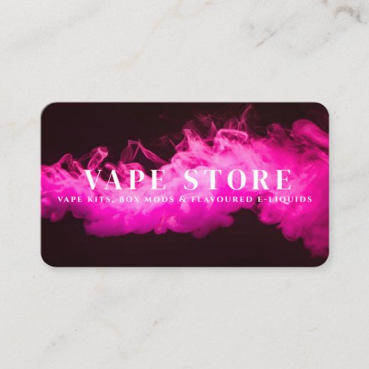 たばこVapeストア 名刺 (正面)