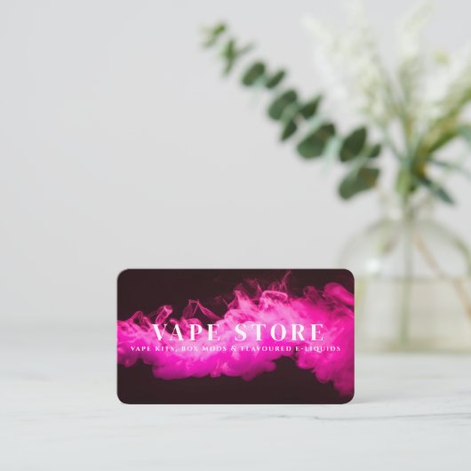 たばこVapeストア 名刺 (スタンド正面)