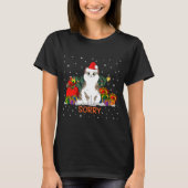 たびキャットクリスマスズごめんクリスマス Tシャツ (正面)