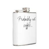 たぶんコーヒーではない | Officeワークユーモア フラスク (右)