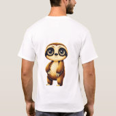 たぶん後で Funny ナマケモノ Tシャツ (裏面)
