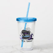 たぶん明日 – Black Cat, Books & Witchy Vibes アクリルタンブラー (裏面)