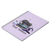 たぶん明日 – Black Cat, Books & Witchy Vibes ノートブック (左側)
