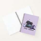 たぶん明日 – Black Cat, Books & Witchy Vibes ノートブック (内部)