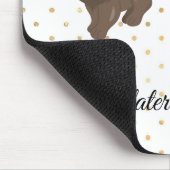 たぶん来後の猫水玉模様マウスパッド マウスパッド (コーナー)