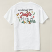 たぶん途中までジングルするだけ Tシャツ (デザイン裏面)