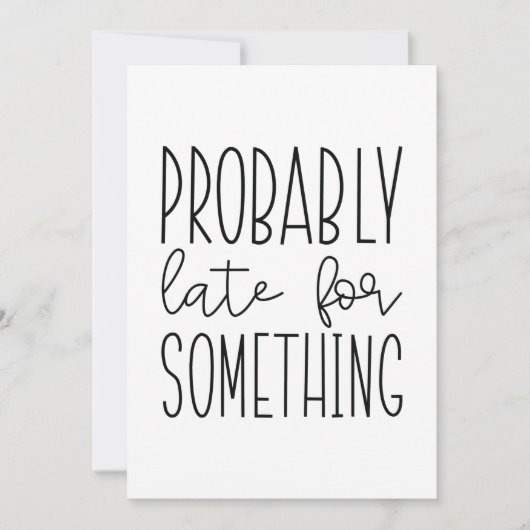 たぶん遅い サンキューカード (正面)