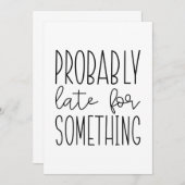 たぶん遅い サンキューカード (正面/裏面)