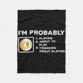 たぶん遊Pの遊の考え頃だ フリースブランケット (正面)