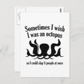 たまにタコだったらいいのに ポストカード (正面/裏面)