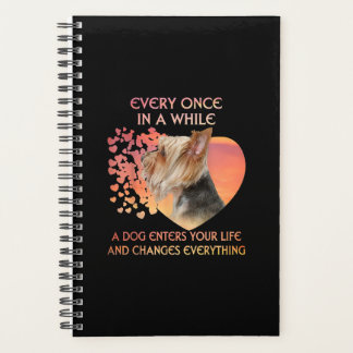 たまに犬がヨークシャーの恋人に入ってくる プランナー手帳