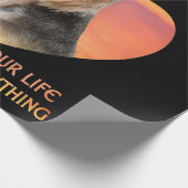 たまに犬がヨークシャーの恋人に入ってくる ラッピングペーパー (角)