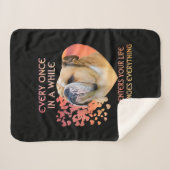 たまに犬がライフブルドッグに入ってくる シェルパブランケット (正面(横))