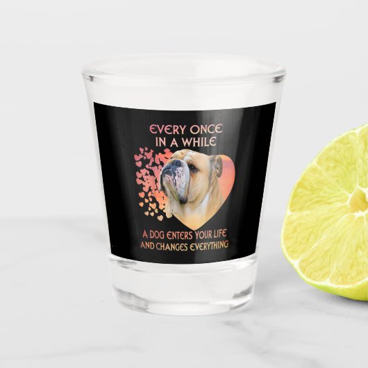 たまに犬が入ってくる ショットグラス (正面)