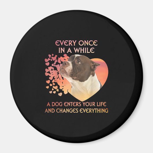 たまに犬が入ってくる マグネット (正面)