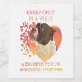 たまに犬が入ってくる ワインラベル (シングルラベル)